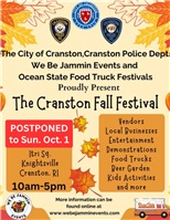 POSTPONED: Cranston Fall Festival moved to Sunday, Oct. 1
